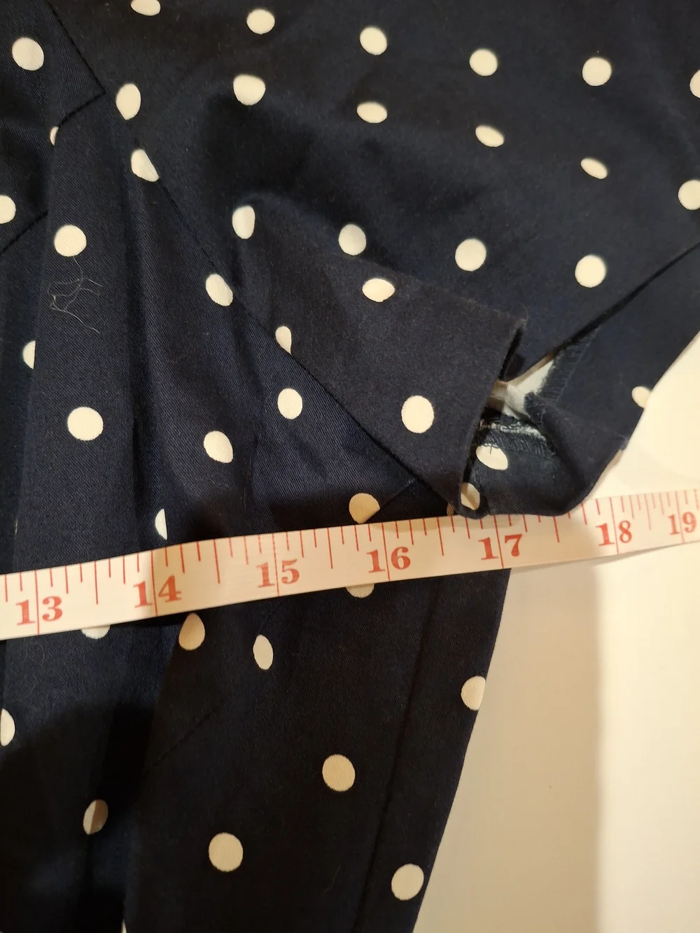Eva Mendes for New York & Company Navy Polka Dot Belted Dress